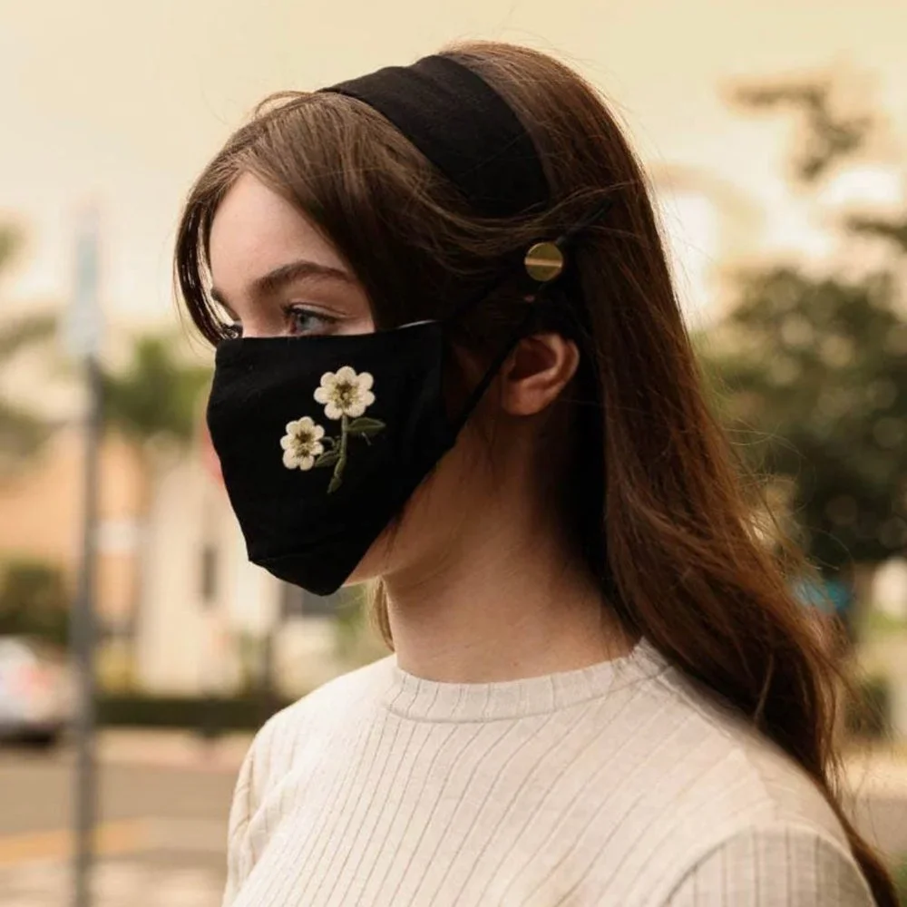 Wildflower FaceMask and Headband Combo